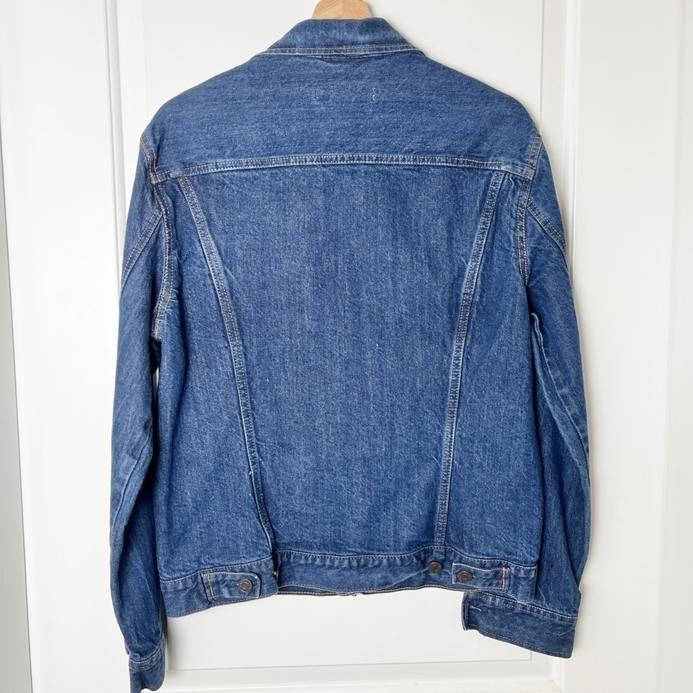 H&M L.O.G.G Medium Wash Men's Denim Jacket - Unisex Medium - Picture 4 of 11